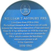 Bill Astbury commemorated with Leeds Civic Trust plaque.